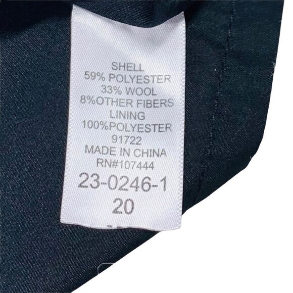 10/$25🦋 Jessica London Gray Fully Lined Wool Skirt - Size 20 - Picture 9 of 13